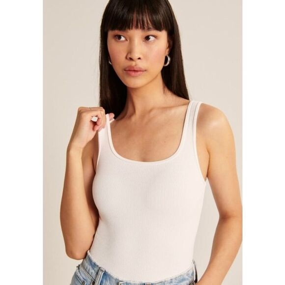 New Abercrombie & Fitch Seamless Rib Fabric Tank Bodysuit Size XXL NWT - Picture 1 of 10